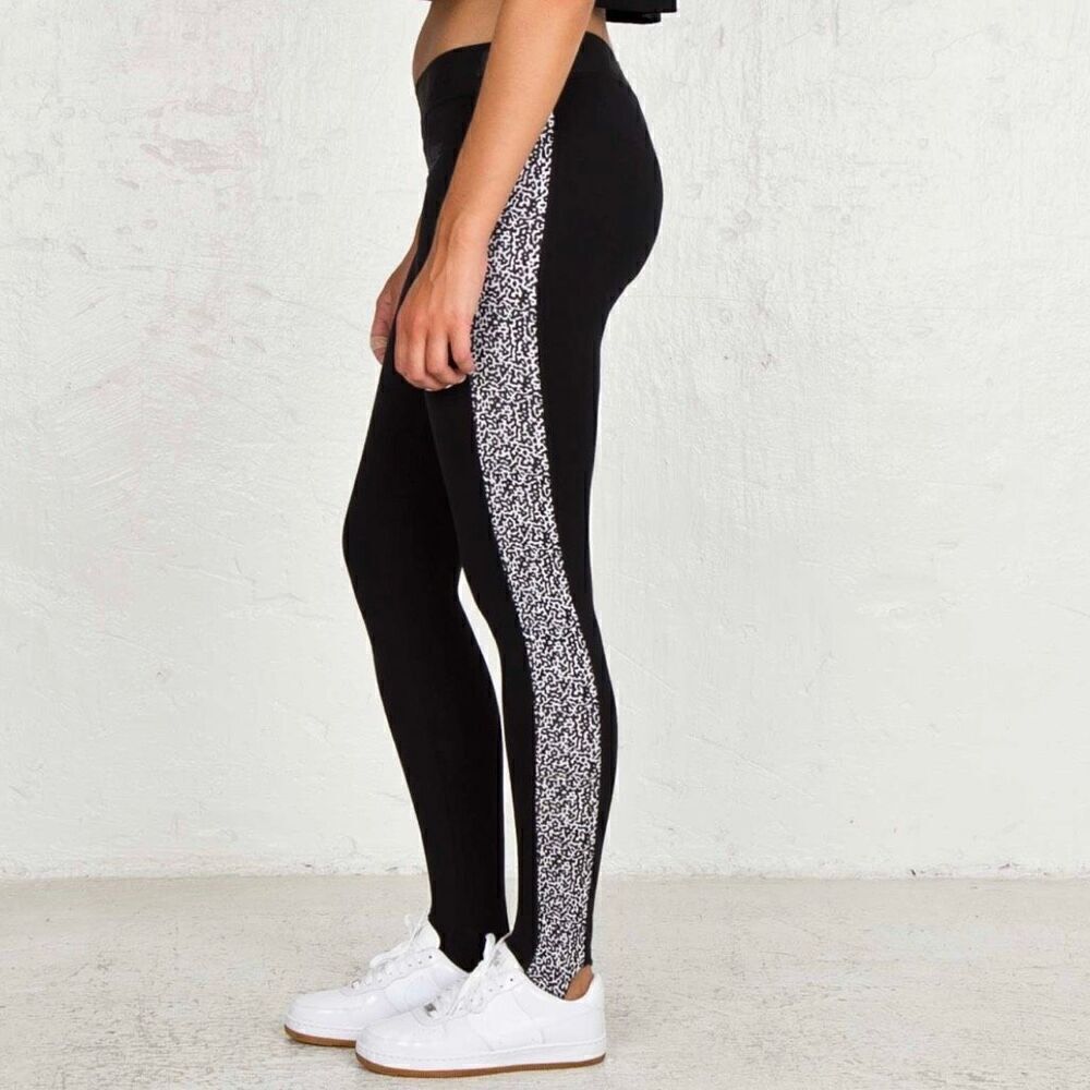Nike Leg-A-See-Stirrup Leopard Print Colorblock Side Stripe Leggings, Women’s XS